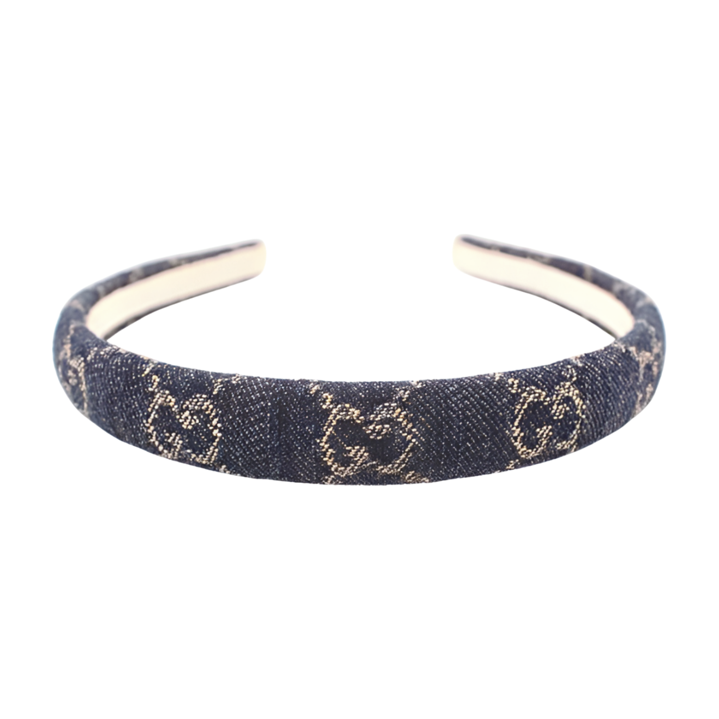 6709 - Gucci GG Denim Headband - Blue - NWT