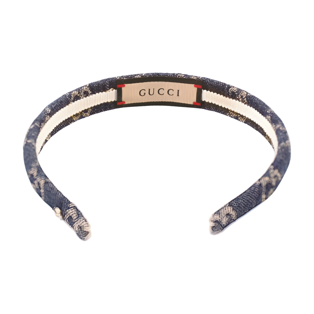 6709 - Gucci GG Denim Headband - Blue - NWT