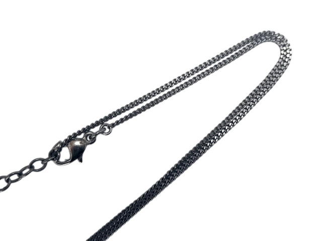 6873 - Chanel CC Coco Mark Large Crystal Rhinestone Necklace Silver