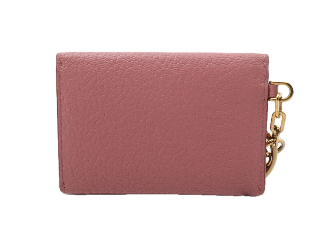 6809 - Miu Miu Forever Madras Love Envelope Card Case Pink Heart Bag Charm