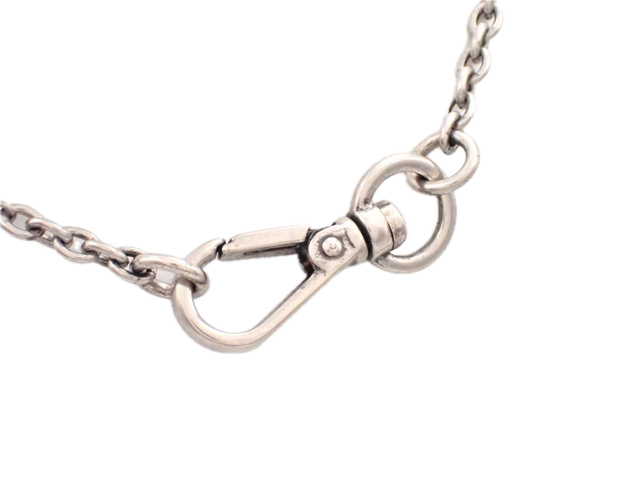 6810 - Prada Heart Charm Silver Necklace