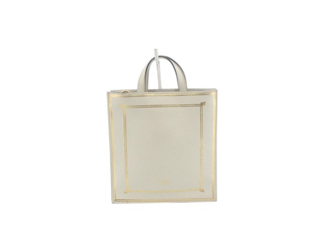 6874 - Gucci Garden Exclusive Leather Bat Motif Tote Bag Cream