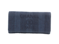 6812 - Chanel Deauville Canvas Long Wallet Denim