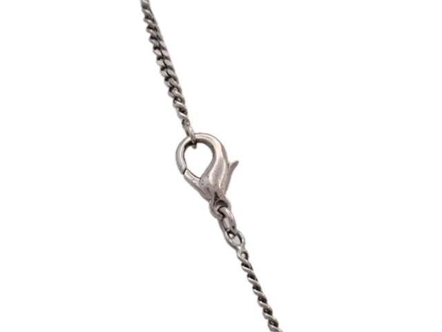 6815 - Vintage Chanel 03P CC Rhinestone Black Necklace Gunmetal Lariat