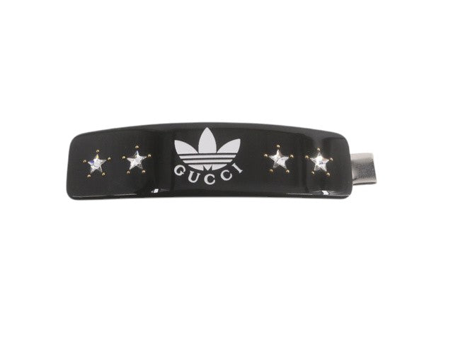 6876 - Gucci x Adidas Collaboration Black Resin Hair Barrette