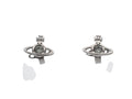 6880 - Vivienne Westwood Mini Orb Stud Earrings Silver & Crystal