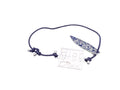 6881 - Christian Dior Surf Capsule Cord Bracelet Silver