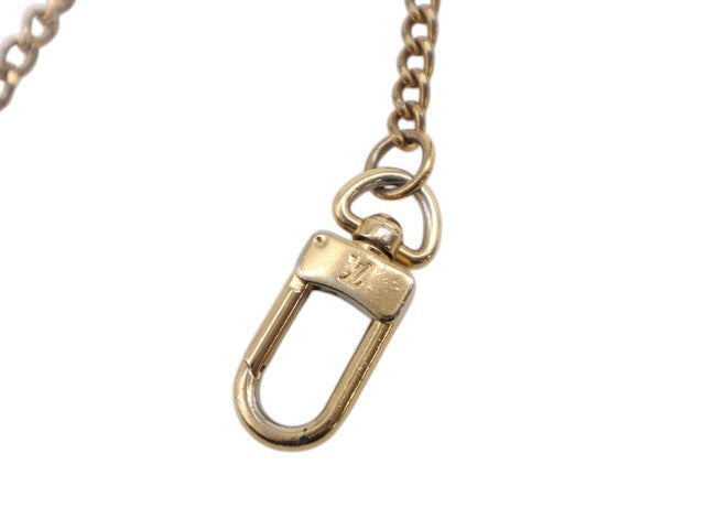6882 - Louis Vuitton Gold Tone Curb Chain Extender Bag Strap Dual Clasp