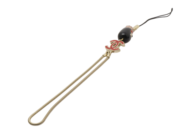 6888 - Chanel CC Enamel Doll Figure Phone Charm Chain Strap