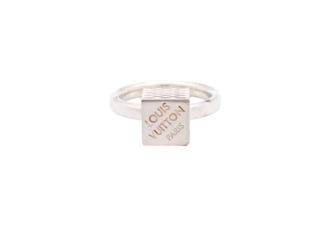 7048 - Louis Vuitton Ring Lv Cube 925/7.4G #8 Sterling Silver