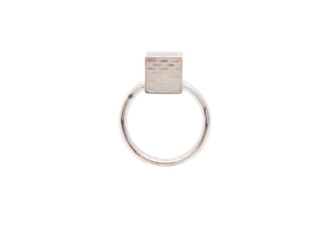 7048 - Louis Vuitton Ring Lv Cube 925/7.4G #8 Sterling Silver