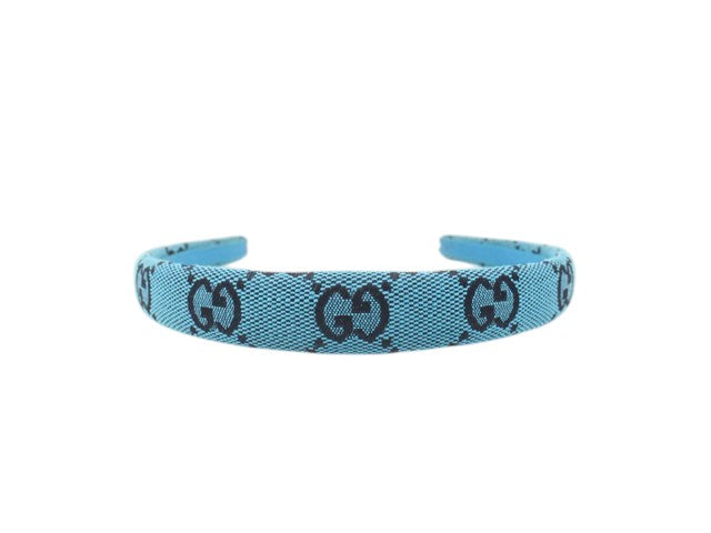 7059 - Gucci Gucci Canvas Headband, Light Blue