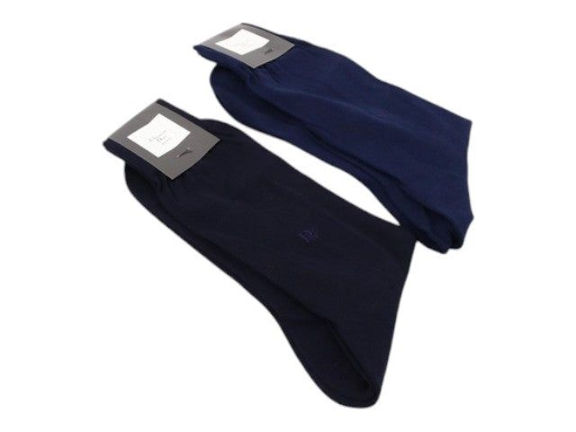Yves Saint Laurent Socks 5 Pairs Black Navy Blue Gray Size 25