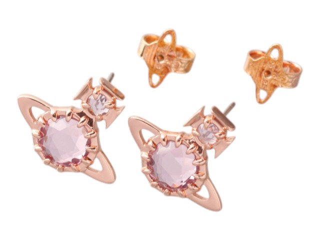 7514 - Vivienne Westwood Orb Earrings in Rose Gold