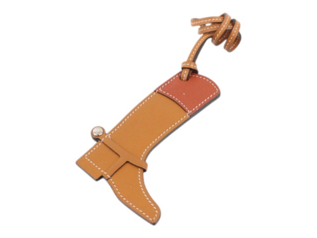 7516 - Hermes Paddock Boot Bag Charm Brown