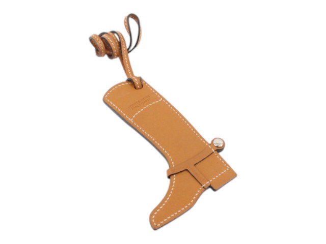 7516 - Hermes Paddock Boot Bag Charm Brown