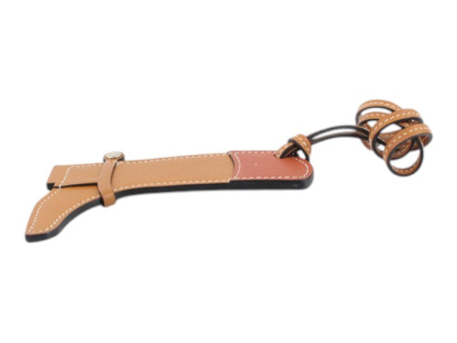 7516 - Hermes Paddock Boot Bag Charm Brown
