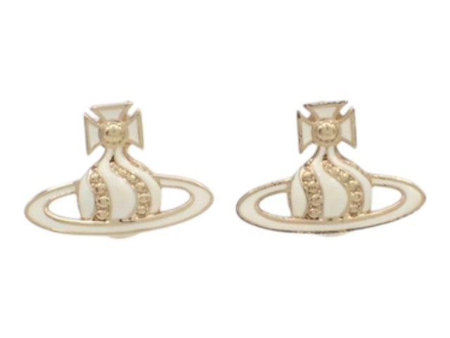 7520 - Vivienne Westwood Orb Earrings Gold-tone