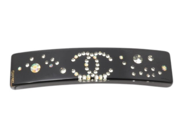7530 - Chanel Coco Hair Barrette Black