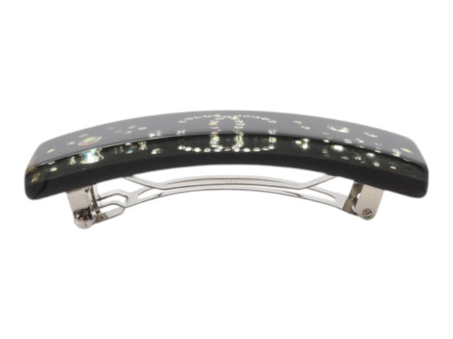 7530 - Chanel Coco Hair Barrette Black