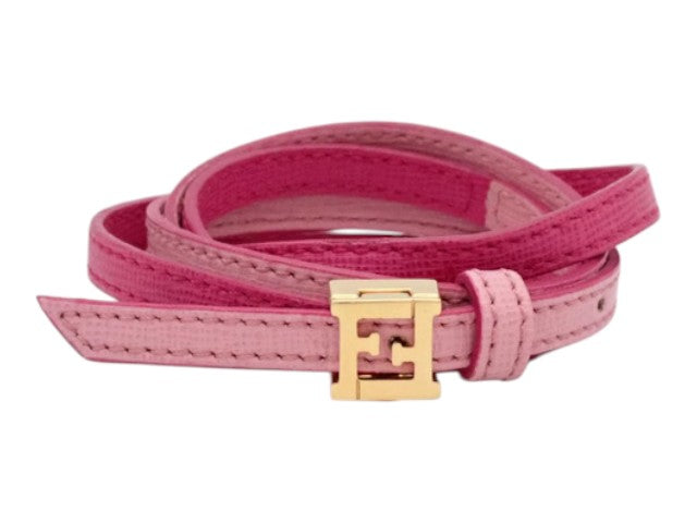 7535 - Fendi Bracelet Leather Bangles Pink