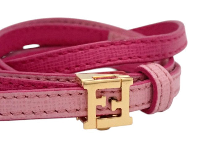 7535 - Fendi Bracelet Leather Bangles Pink