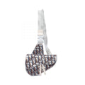6939 - Dior Sequined Oblique Saddle Crossbody Bum Bag Silver