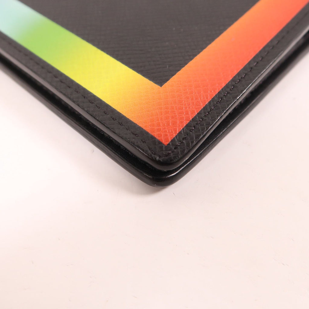 6036 - LOUIS VUITTON Taiga Long Wallet Bifold rainbow Black