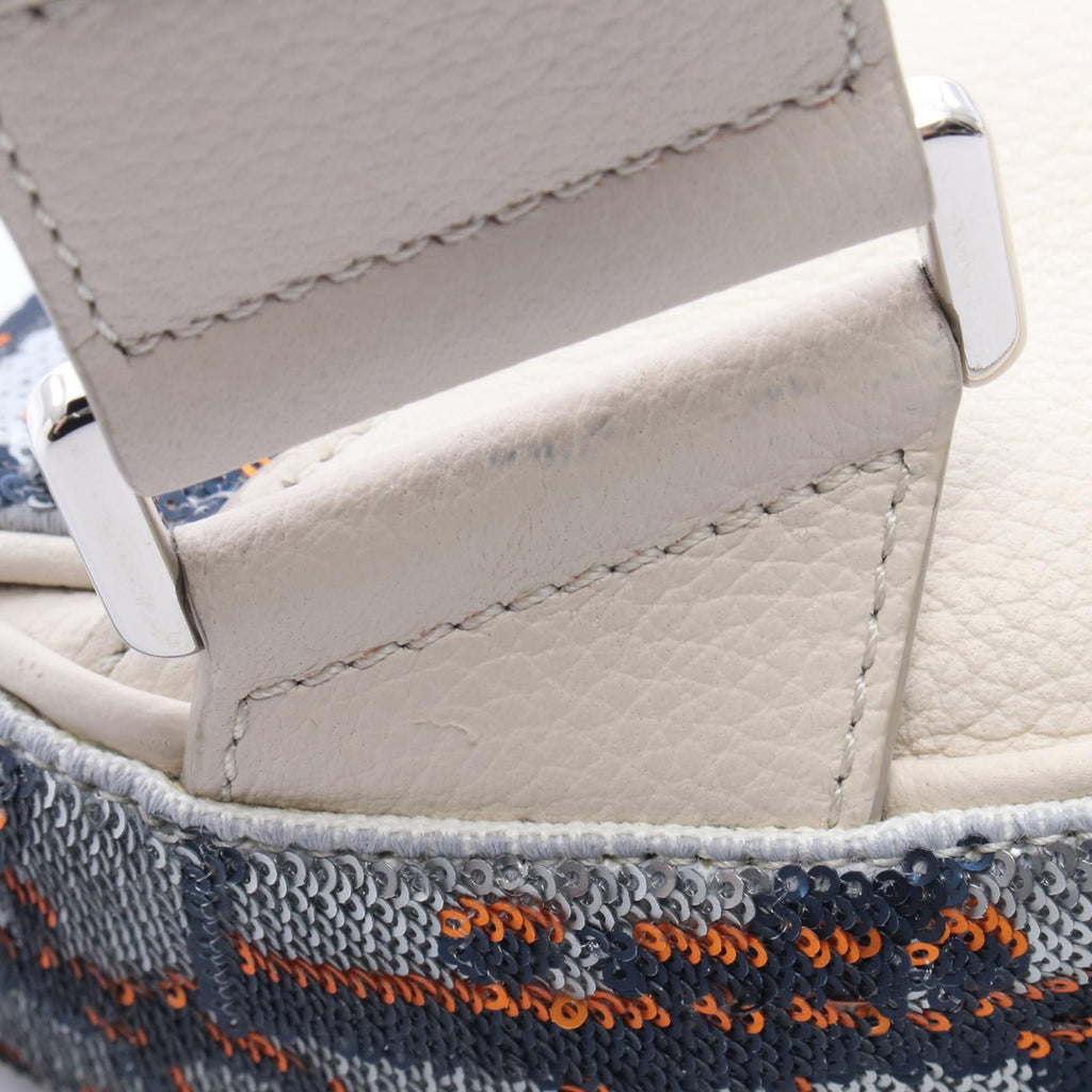 6939 - Dior Sequined Oblique Saddle Crossbody Bum Bag Silver