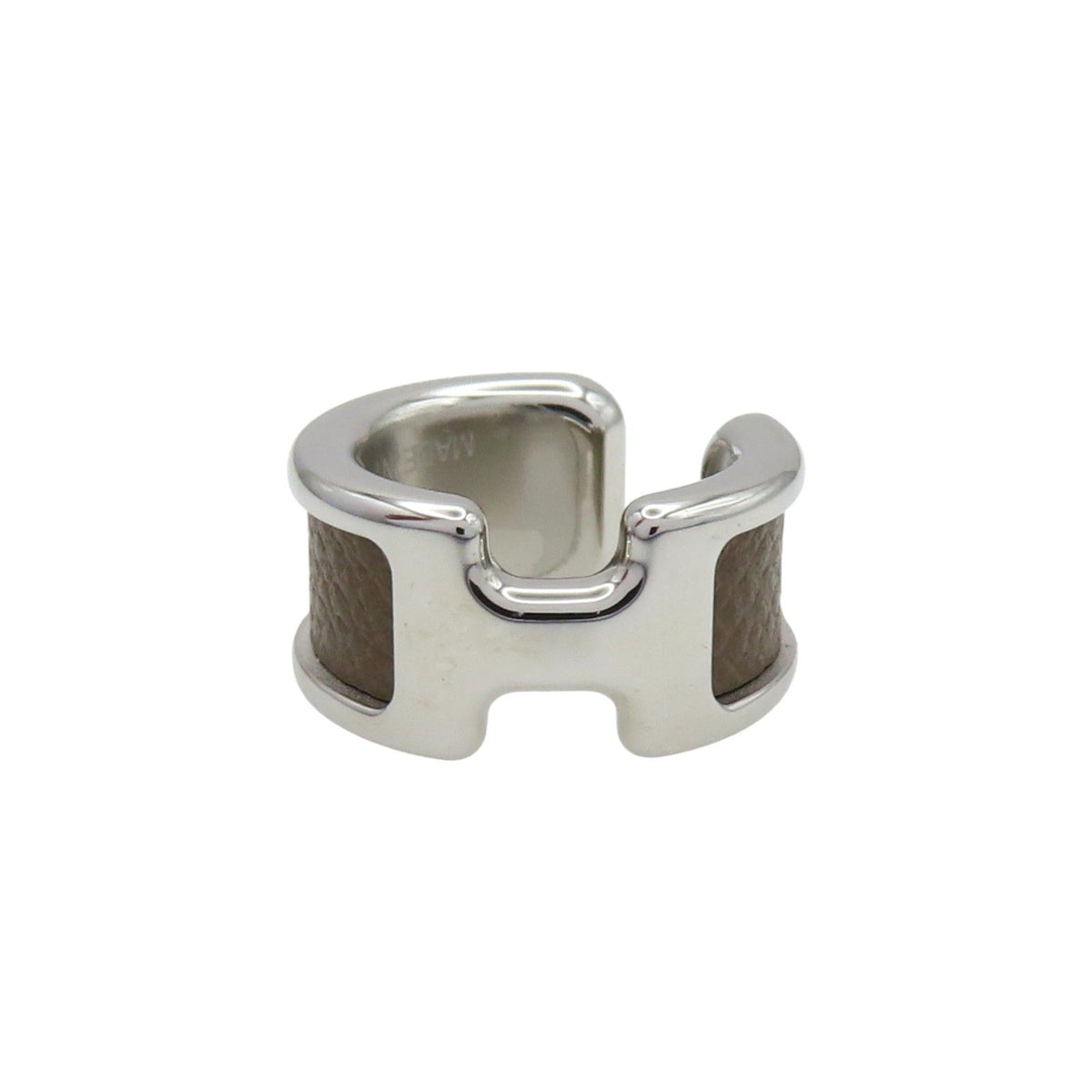 6030 - HERMES Etoupe Ear Cuff / Silver / Excellent