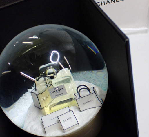 6202 - Chanel Perfume Bottle Snow Globe VIP Gift / Ltd Ed Collectible