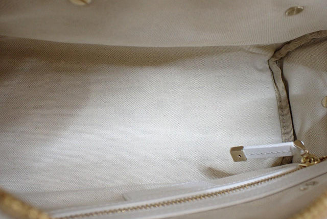6101 - Dior Vibe Medium Zip Bowling Bag – White & Navy