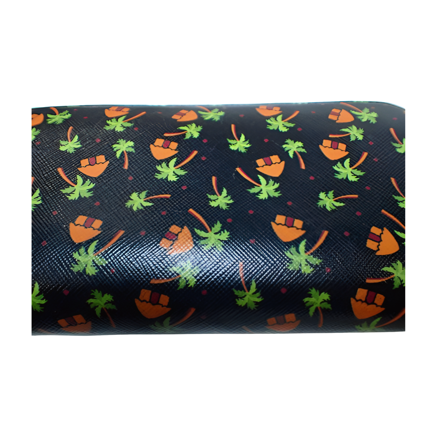 6293 - Prada Saffiano Leather Palm Tree Zippy Wallet