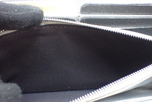 6387 - Fendi FF Logo Bifold Long Wallet - Silver & Monogram