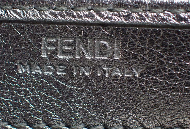 6387 - Fendi FF Logo Bifold Long Wallet - Silver & Monogram