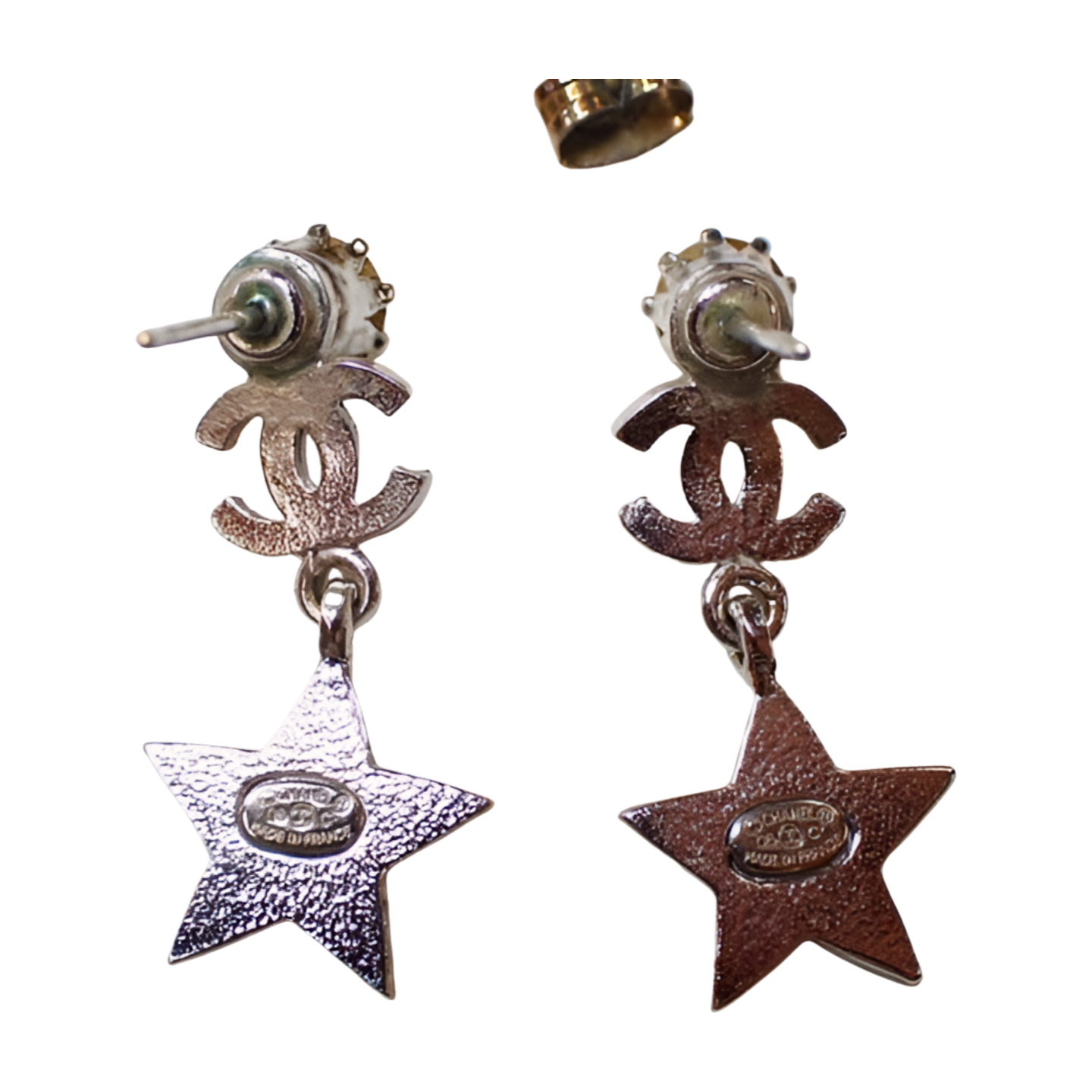 6391 - Chanel Coco Mark Star Drop Earrings