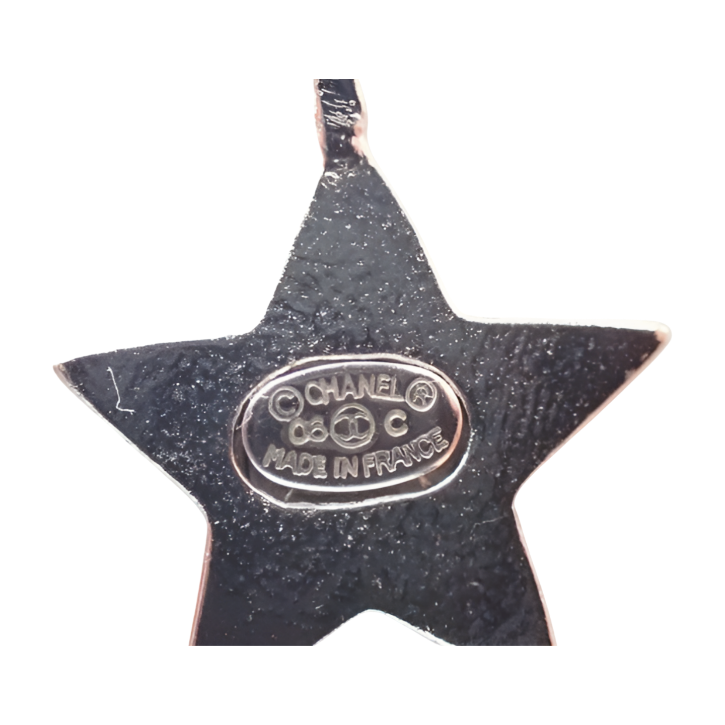 6391 - Chanel Coco Mark Star Drop Earrings