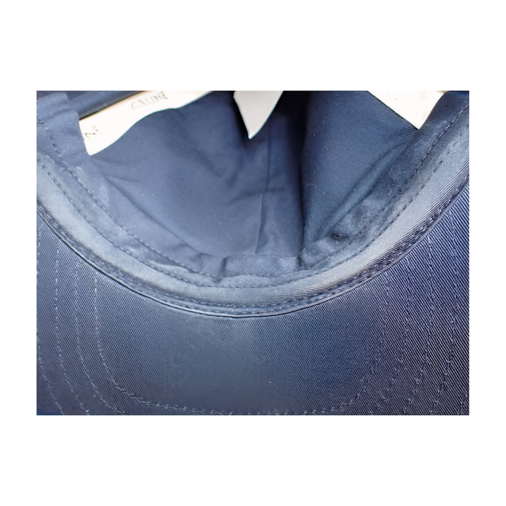 Celine Logo Ball Cap Hat - Navy