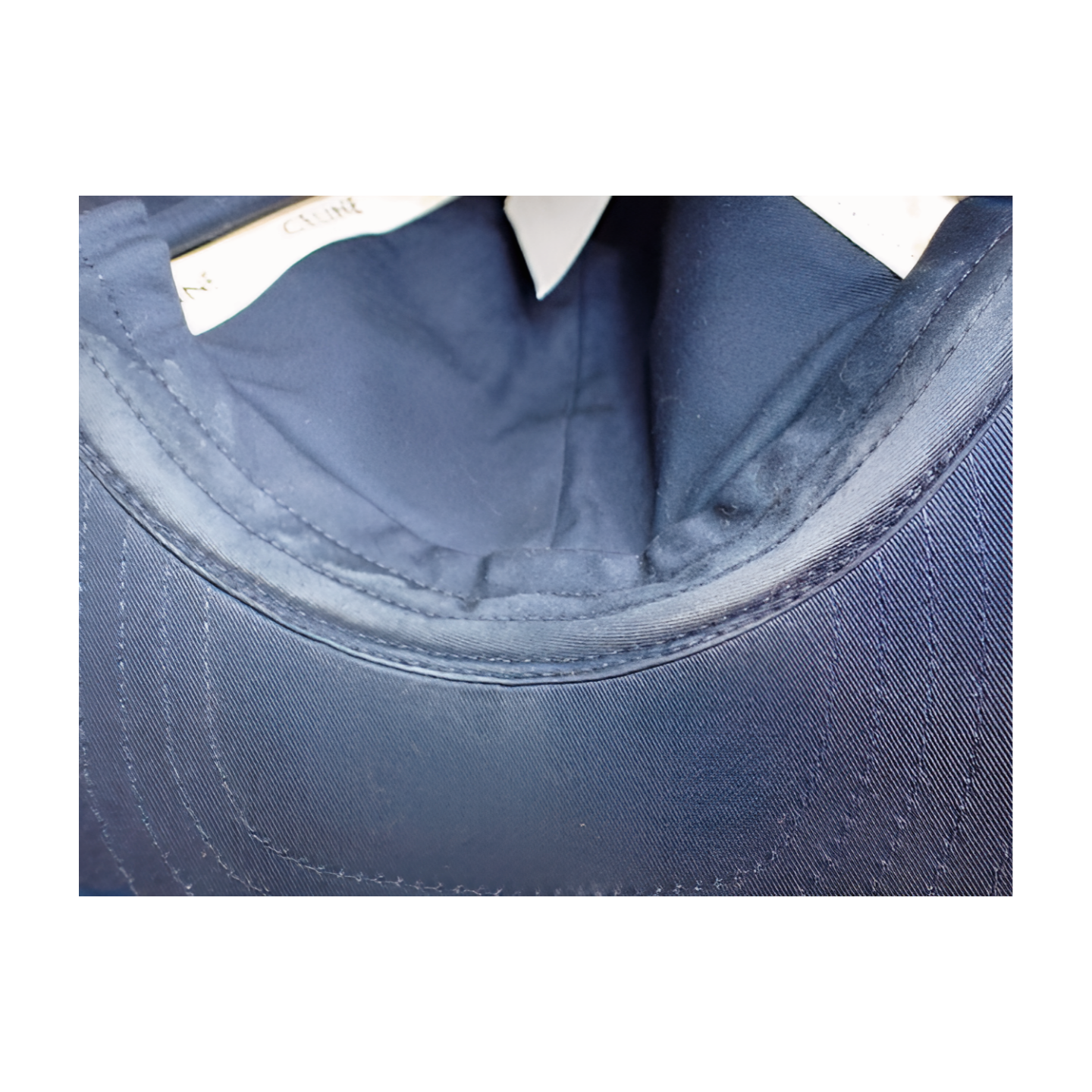 Celine Logo Ball Cap Hat - Navy