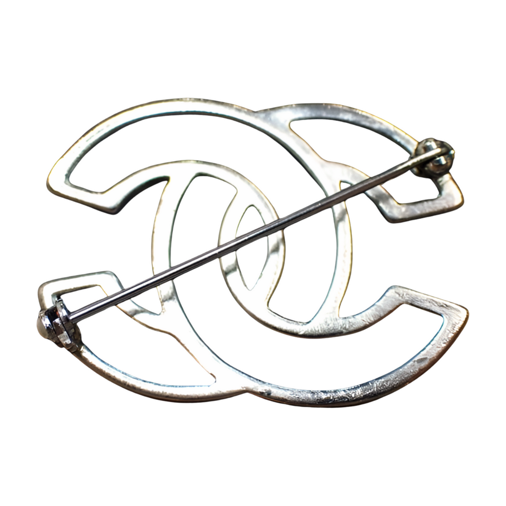 6460 - Chanel Coco Mark Brooch Silver