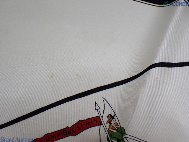 6494 - Hermes Jeu des Omnibus et Dames Blanches Silk Carre 90