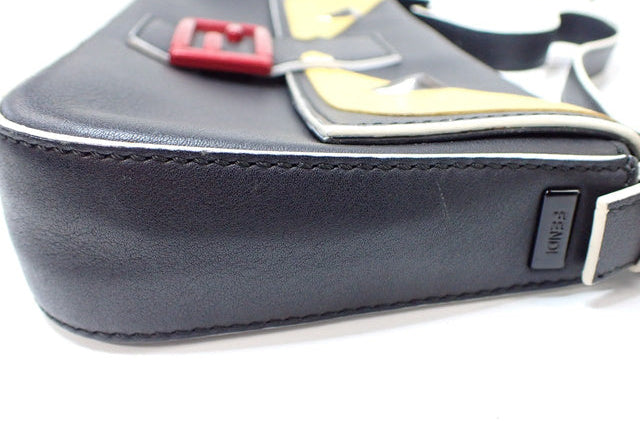 6510 - Fendi Monster Mamma Bucket Leather Shoulder Bag