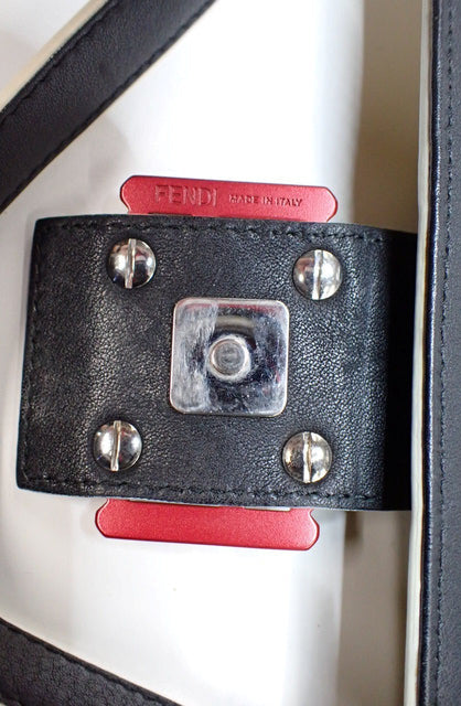 6510 - Fendi Monster Mamma Bucket Leather Shoulder Bag