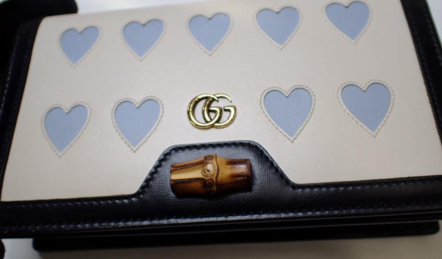 6533 - Gucci Diana Leather Chain Shoulder Bag White