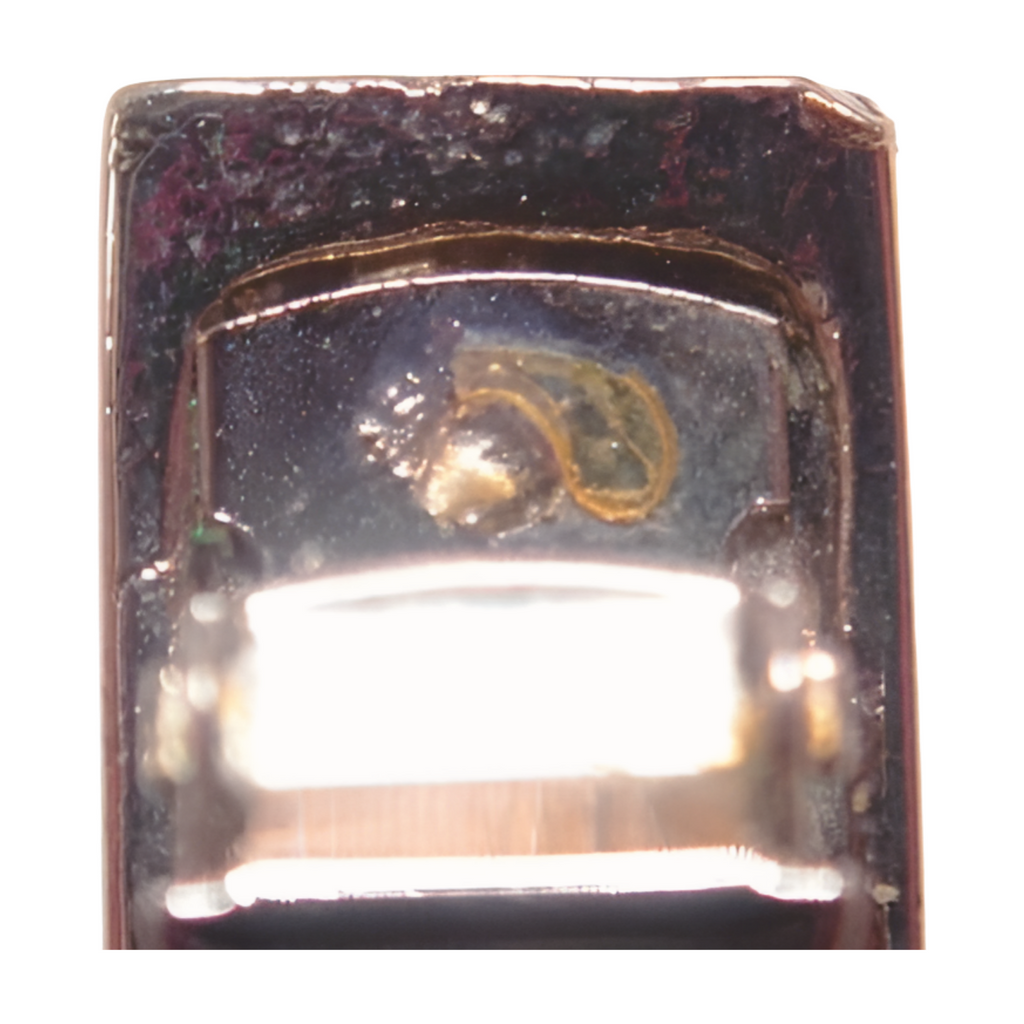 6518 - Chanel Logo Silver Barrette - Silver