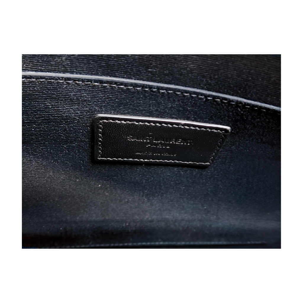6570 - Saint Laurent (YSL) Rive Gauche Logo Shark Pouch