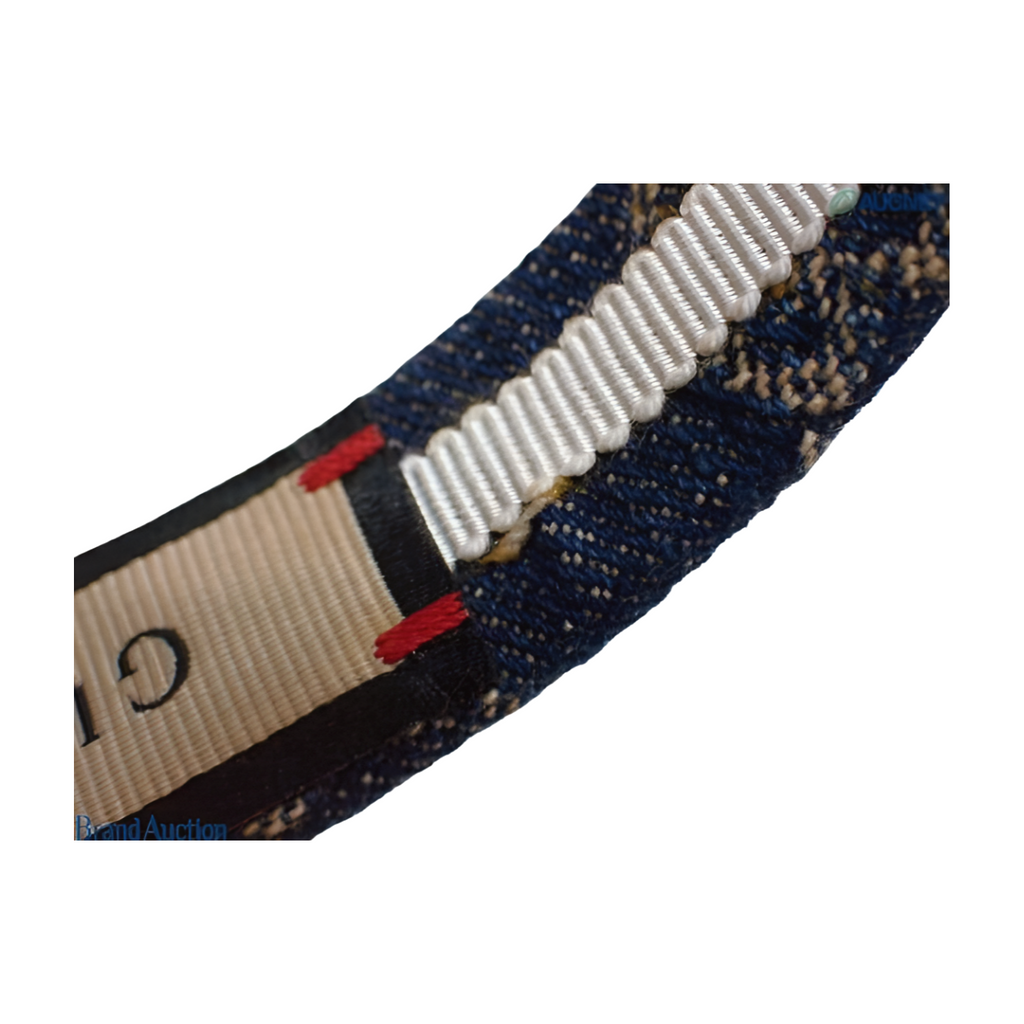 6709 - Gucci GG Denim Headband - Blue - NWT