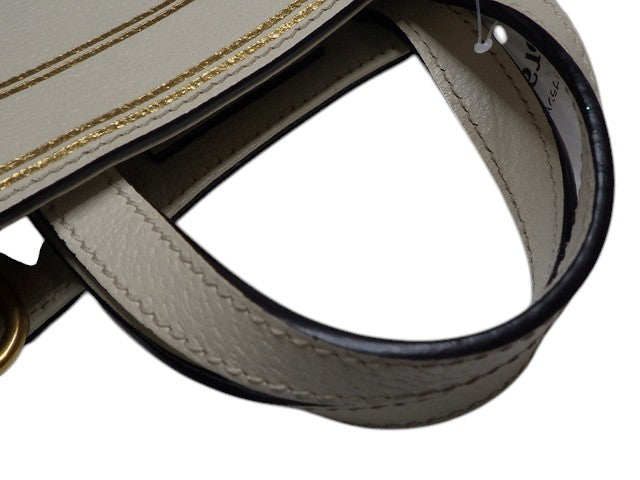 6874 - Gucci Garden Exclusive Leather Bat Motif Tote Bag Cream