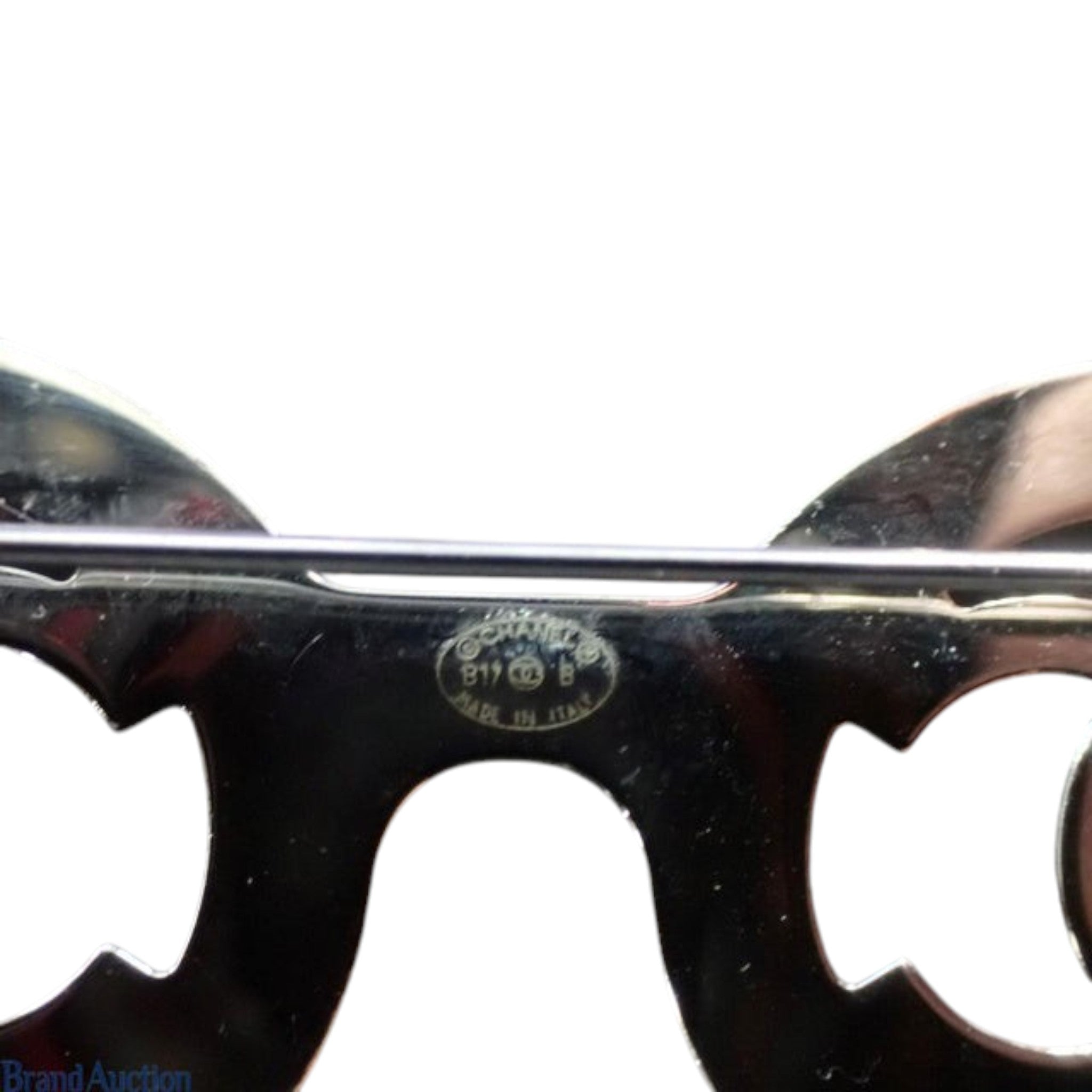 6921 - Chanel CC Logo Glasses Brooch Pin Crystal Rhinestone