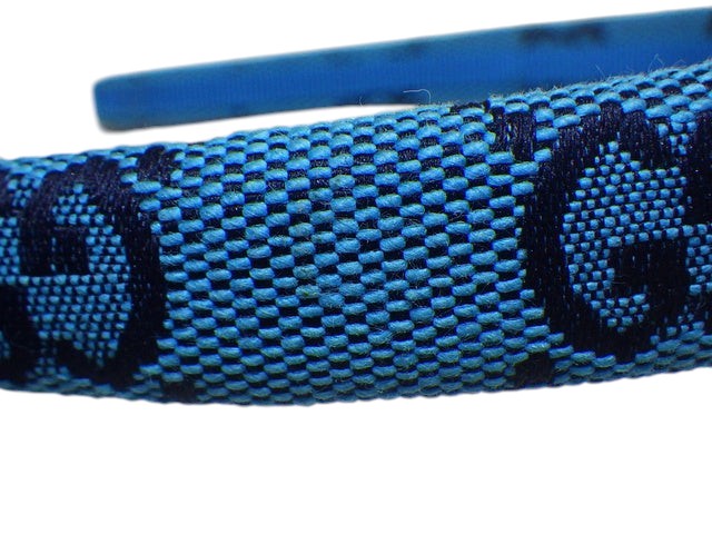 7059 - Gucci Gucci Canvas Headband, Light Blue